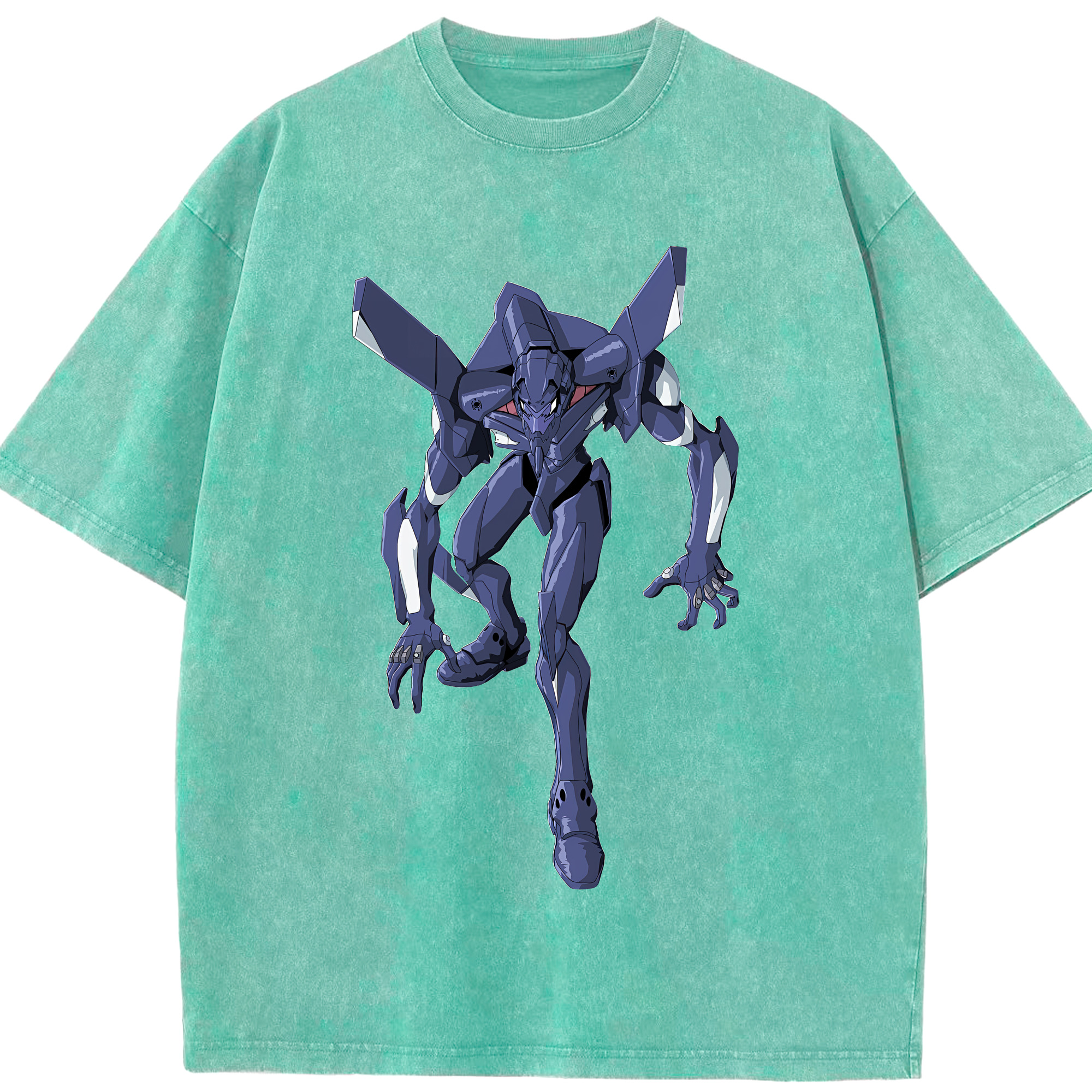 （画像用） EVA 新世紀エヴァンゲリオン 綿100% ヴィンテージ風 半袖Tシャツ（フロントプリント）
